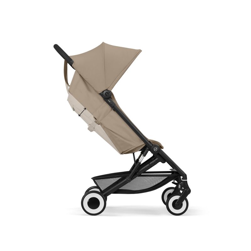 Poussette ultra-compacte Agis Cybex vue de côté inclinaison