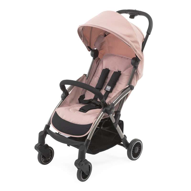 Poussette chicco trio rose et grise sale