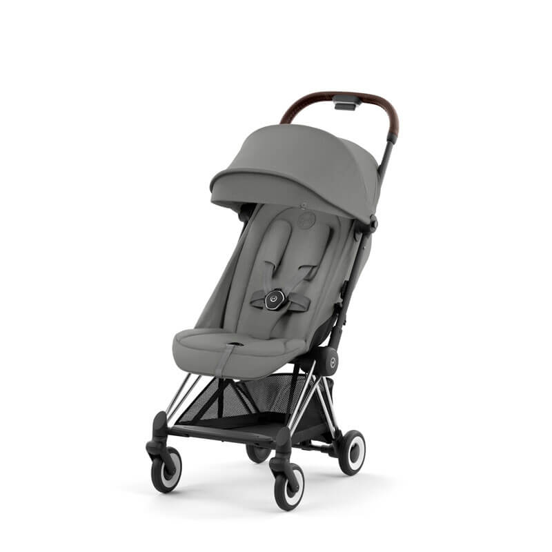 Poussette ultra-compacte Coya Chrome Dark Brown Mirage Grey Cybex