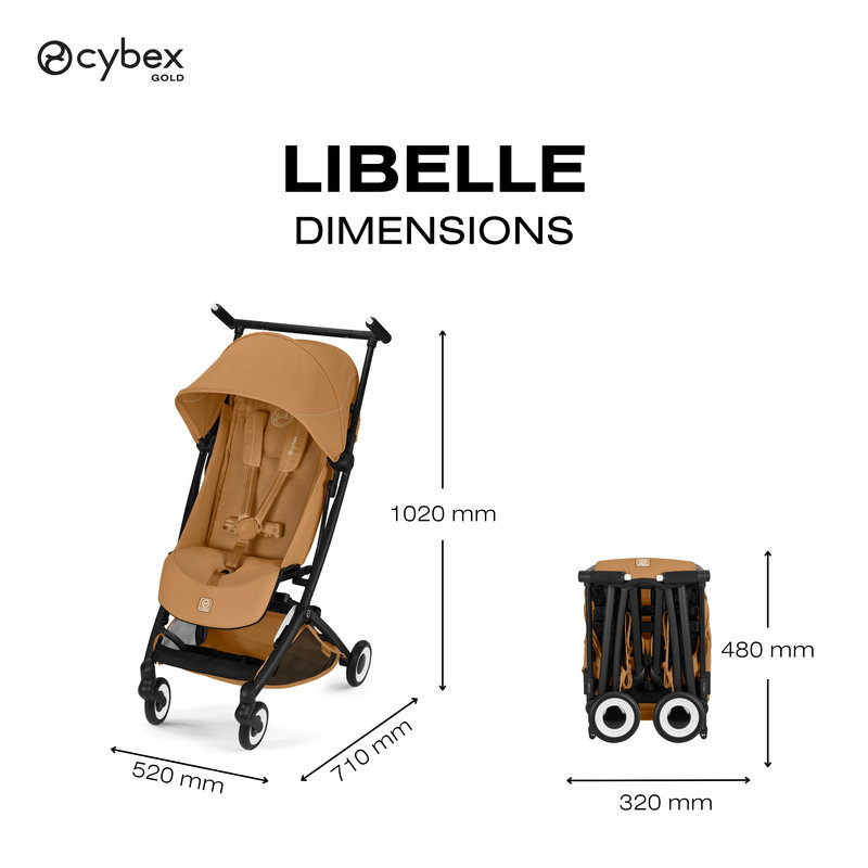 Poussette Ultra Compacte Libelle 2026 Cybex dimensions