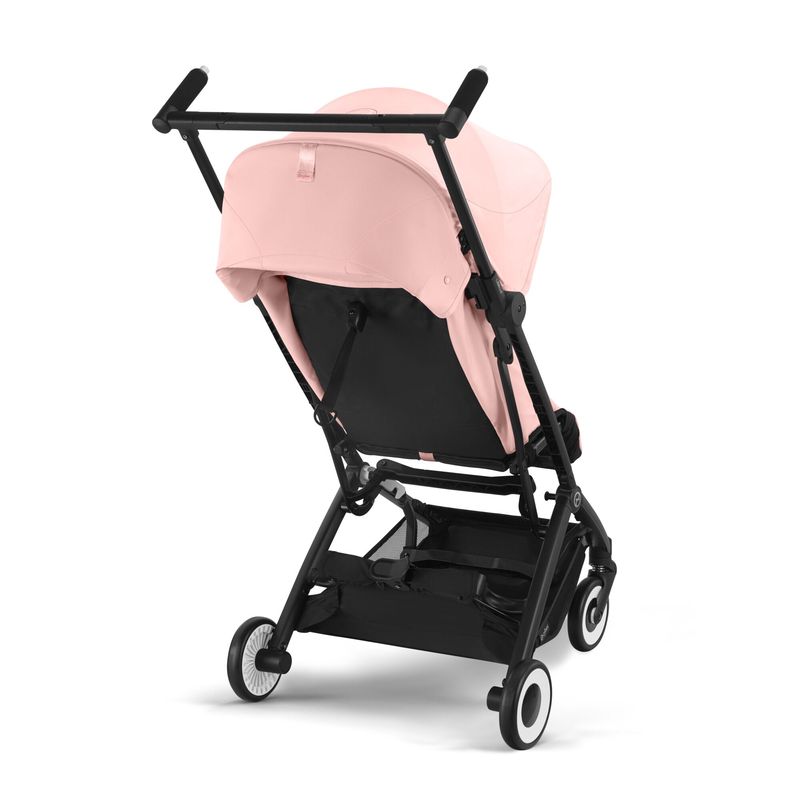 Poussette ultra-compacte Libelle BLK Candy Pink / Light Pink Cybex arrière de la poussette