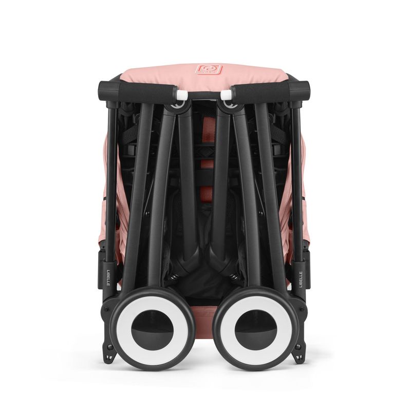 Poussette ultra-compacte Libelle BLK Candy Pink / Light Pink Cybex poussette pliée