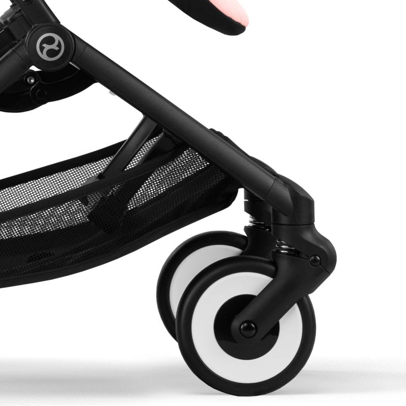 Poussette ultra-compacte Libelle BLK Candy Pink / Light Pink Cybex roues