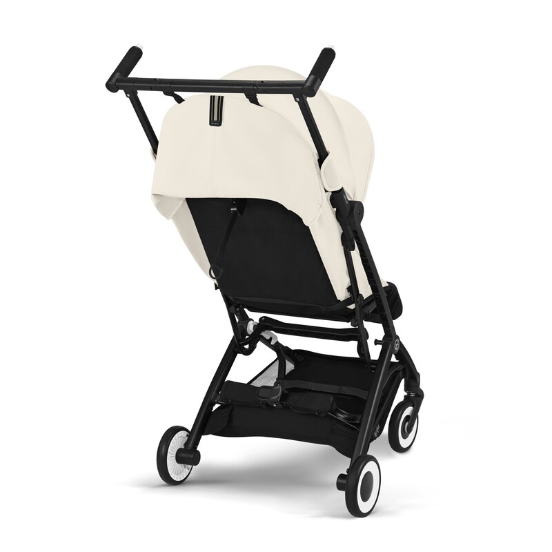 Poussette ultra-compacte libelle BLK Canvas White Cybex dos