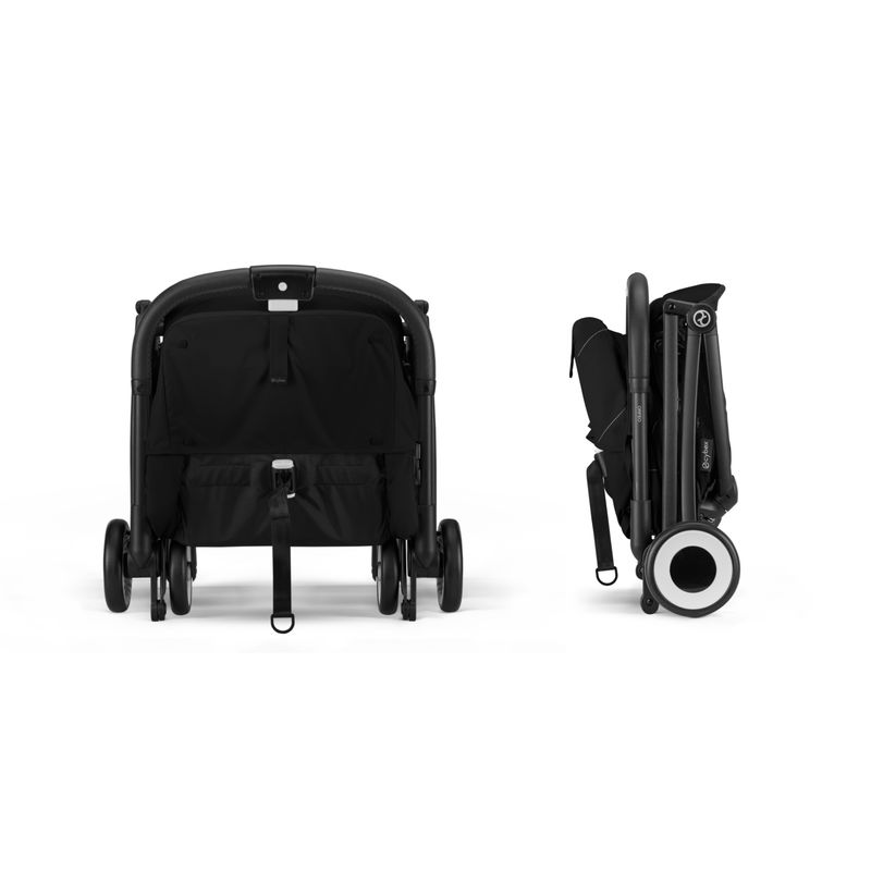 Poussette ultra-compacte Orfeo BLK Magic Black / Black 2025 Cybex pliage