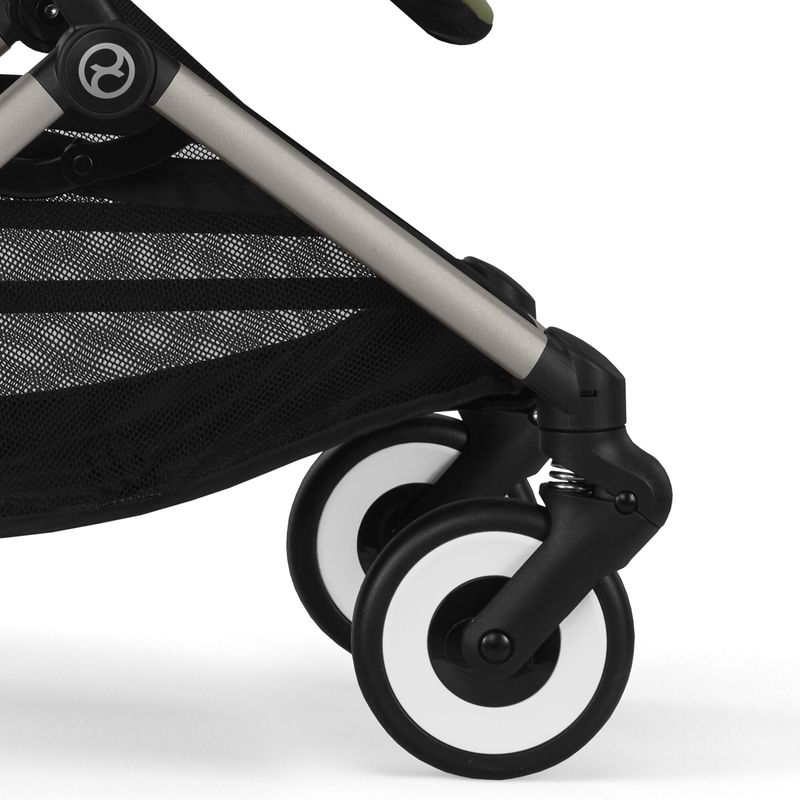 Poussette ultra-compacte Orfeo BLK Magic Black / Black 2025 Cybex roues avant