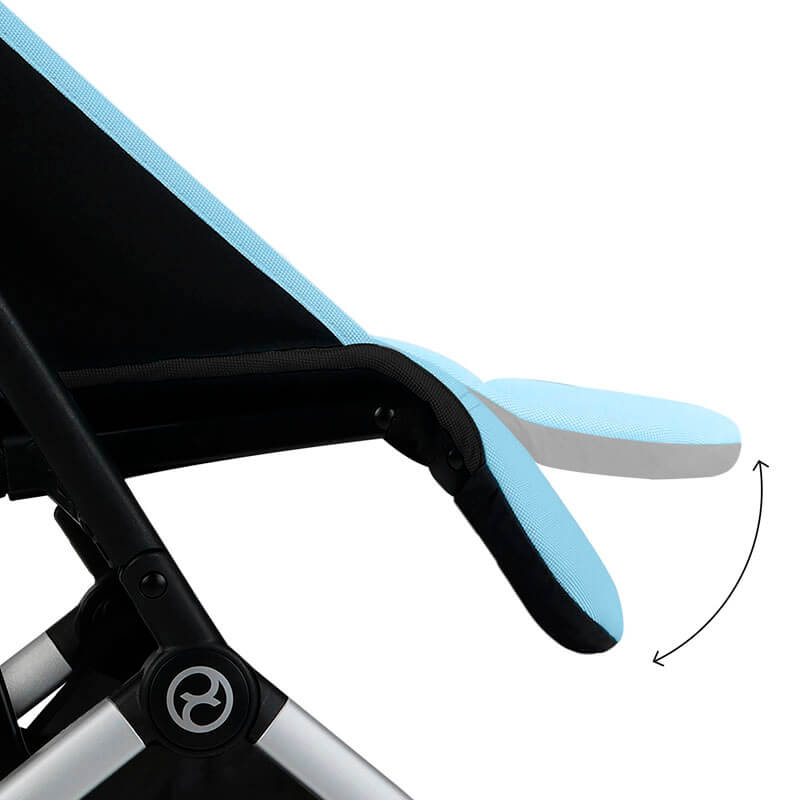 Poussette ultra-compacte Orfeo Cybex repose-jambes