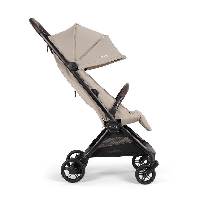 Poussette ultra-compacte VIAA cabn Chateau NUNA vue de côté avec canopy extensible