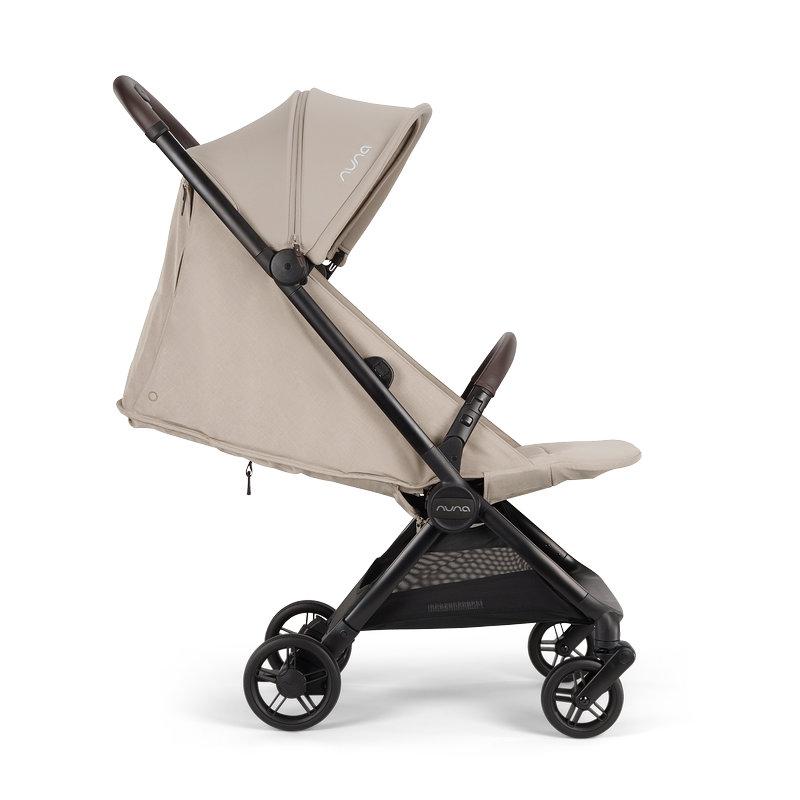 Poussette ultra-compacte VIAA cabn Chateau NUNA vue de côté avec assise allongée