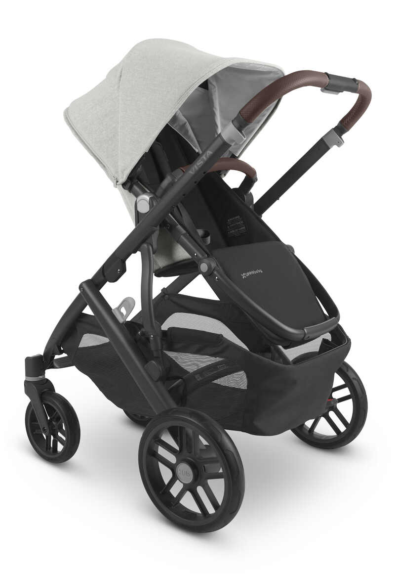 Poussette Vista avec nacelle V2 Anthony Uppababy biais arriere
