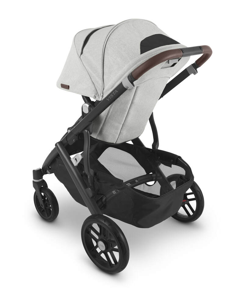 Poussette Vista avec nacelle V2 Anthony Uppababy biais avant