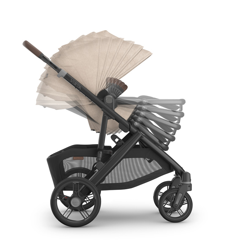 Poussette Vista V3 avec nacelle Uppababy inclinaison