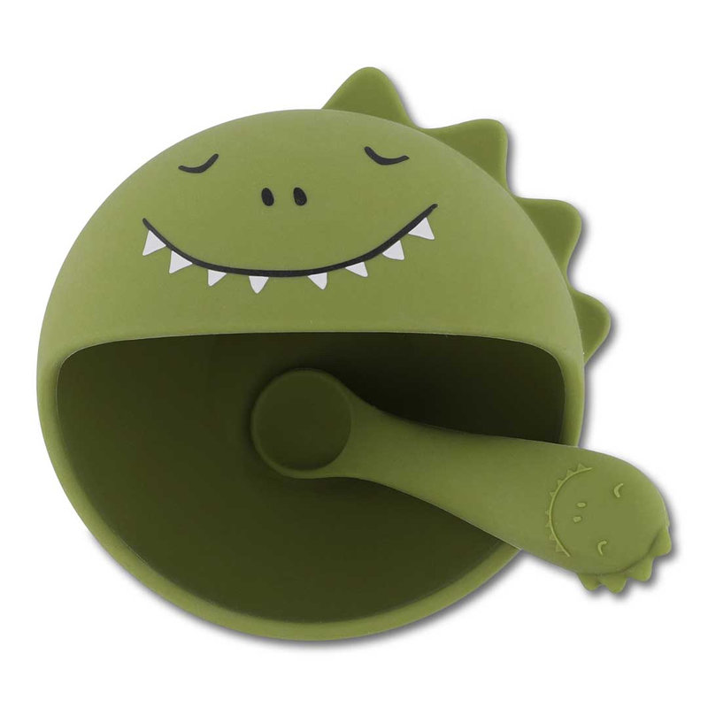 Premier set repas bébé Mr. Dino Trixie face