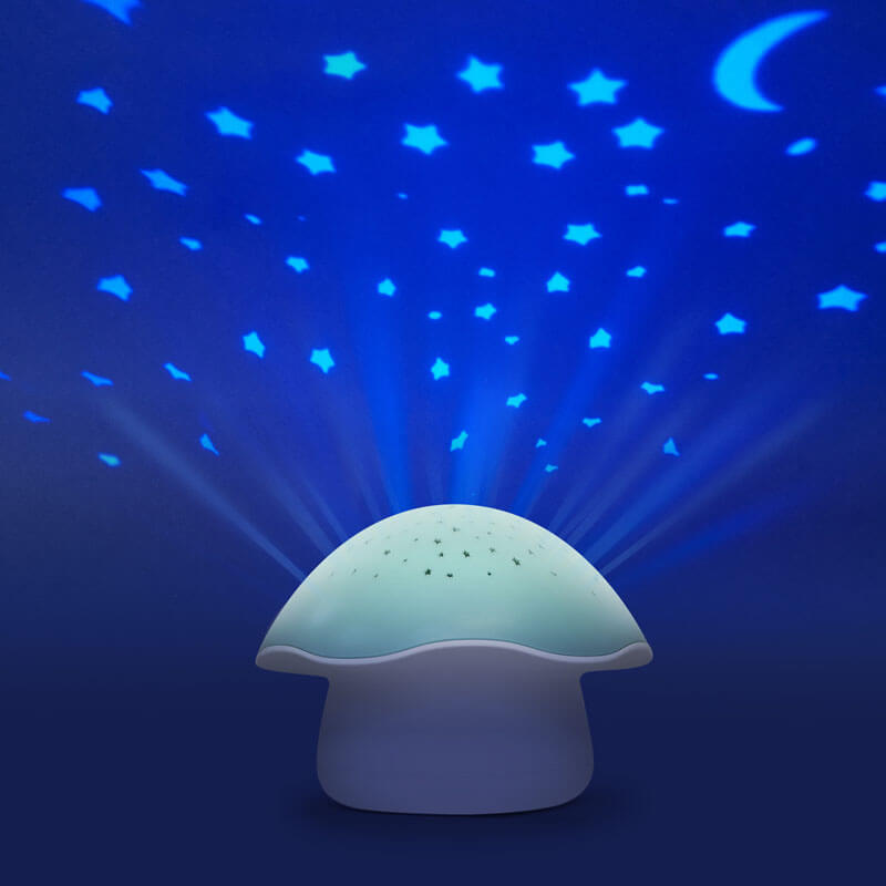 Projecteur d'étoiles Champignon Pabobo bleu