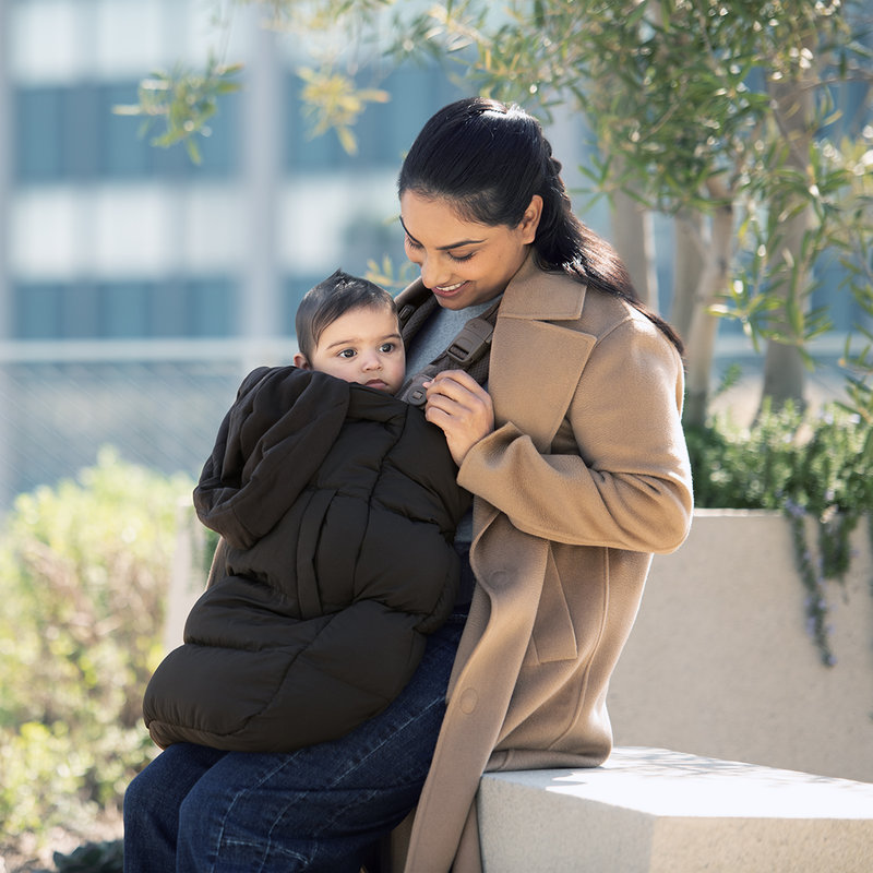Protection d'hiver pour porte-bébé Cudl Nuna lifestyle 