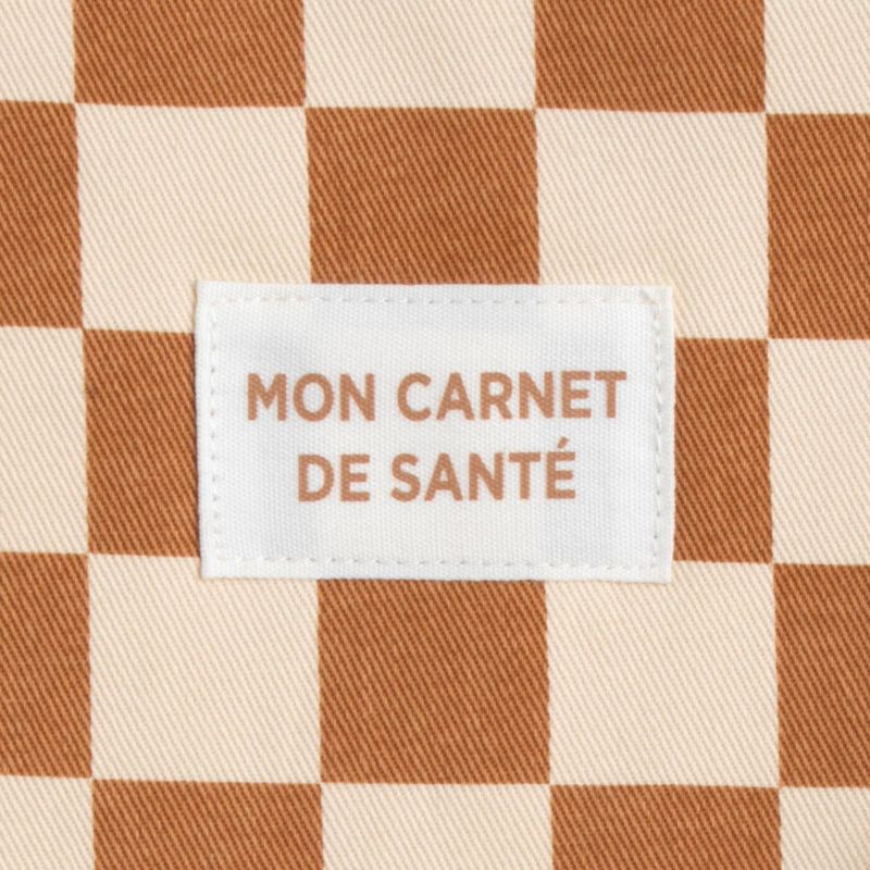 Protège carnet de santé Damiers Sauthon logo