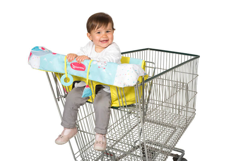 Badabulle Protège-siège chariot pour enfant - 2 jouets sensoriels intégrés  - Cdiscount Puériculture & Eveil bébé