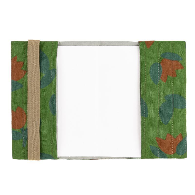 Protège-carnet de santé A5 Hyde Park Green Tulips NOBODINOZ ouvert