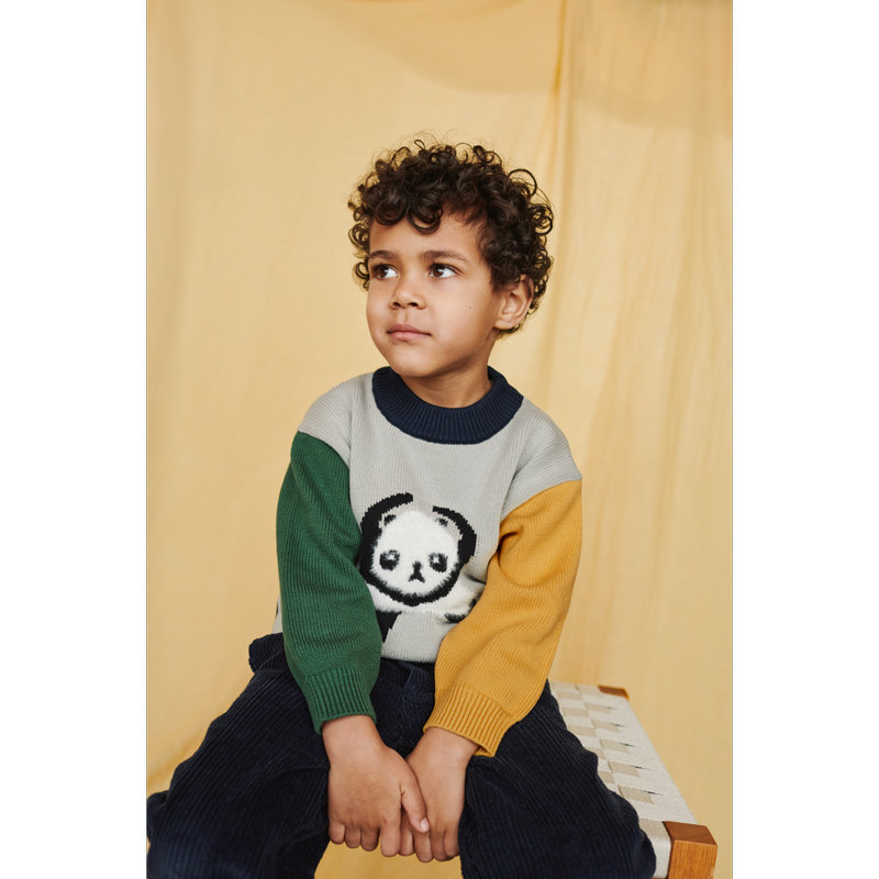 Pull brodé Orlane Panda Taille 3/4 ans Liewood lifestyle