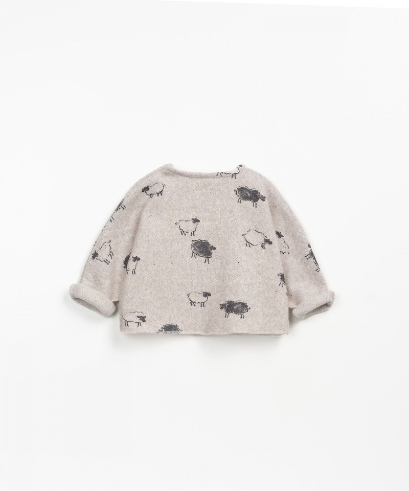 Pull jersey imprimé moutons So-So Ovelhas PLAY UP dos