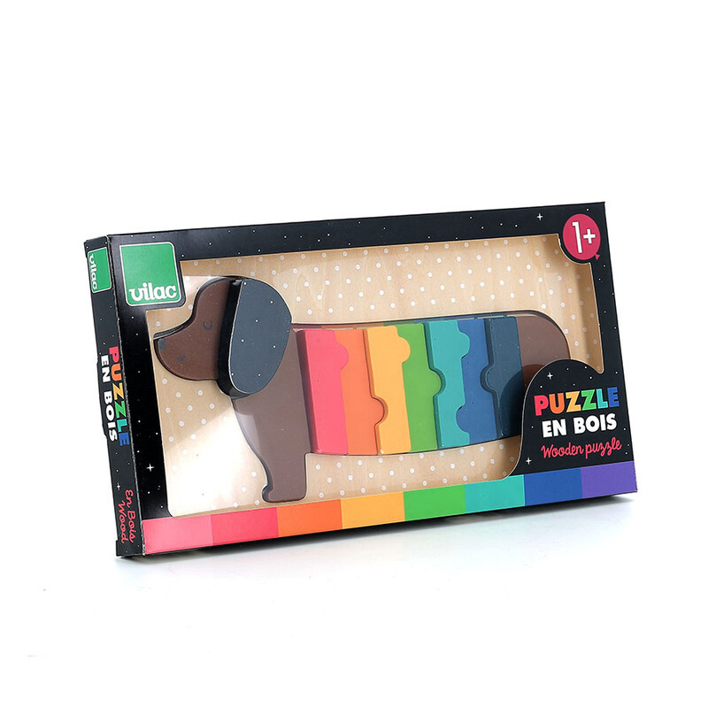 Puzzle / encastrement en volume chien Andy Westface VILAC Produit cote