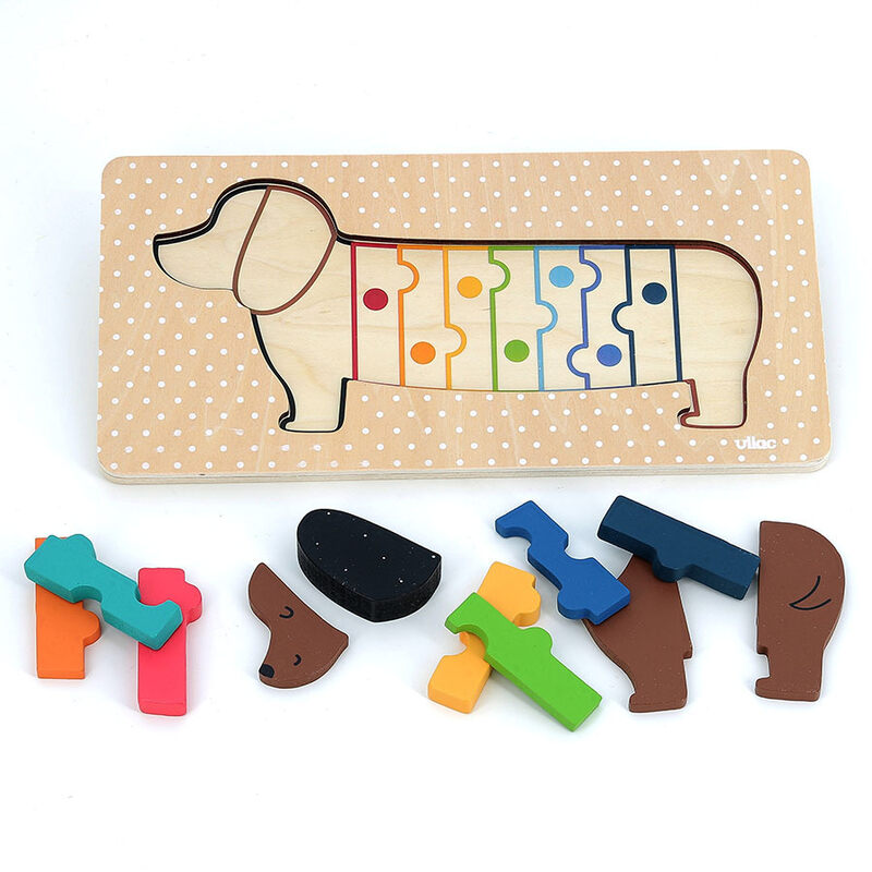 Puzzle / encastrement en volume chien Andy Westface VILAC Produit face3