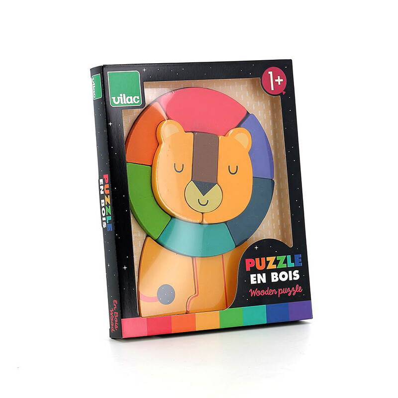 Puzzle / encastrement en volume lion Andy Westface VILAC Produit cote