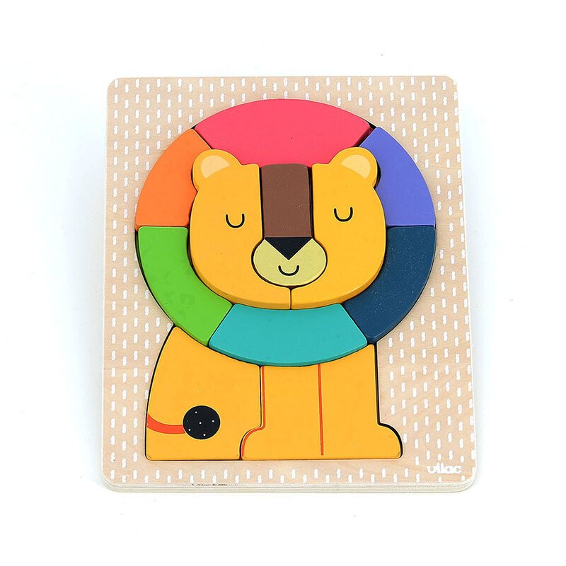 Puzzle / encastrement en volume lion Andy Westface VILAC Produit face2