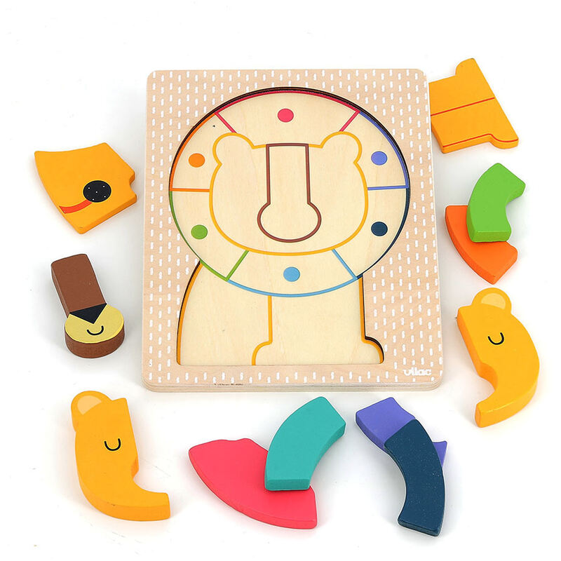 Puzzle / encastrement en volume lion Andy Westface VILAC Produit face3