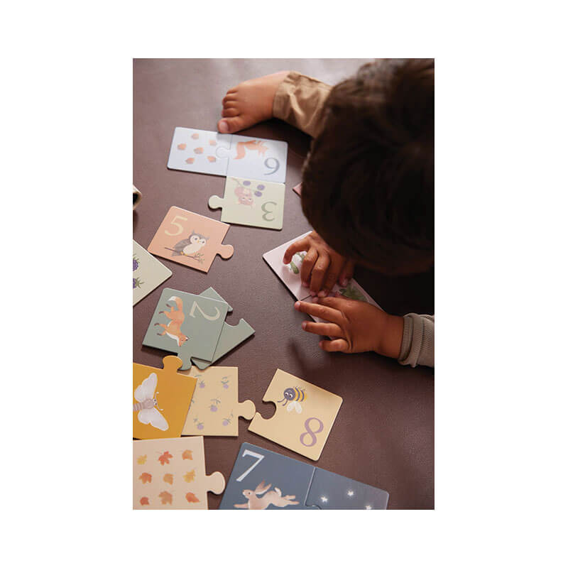 Puzzle de comptage Animaux nordiques Filibabba ambiance