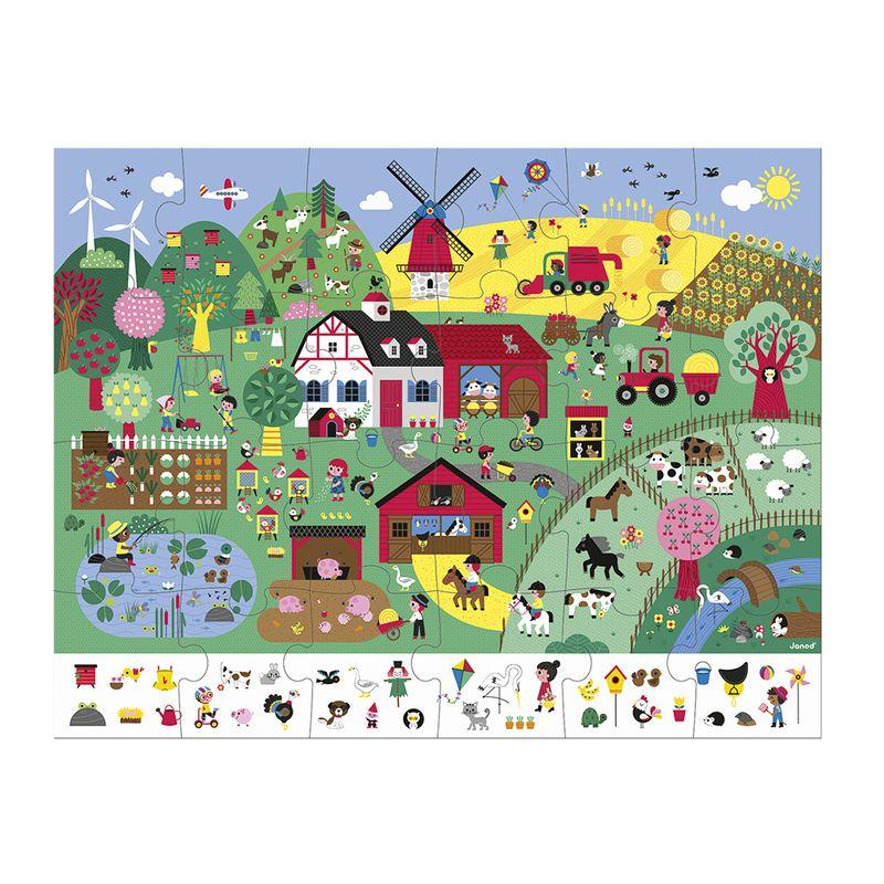 Puzzle d'observation La Ferme 24 pcs JANOD puzzle