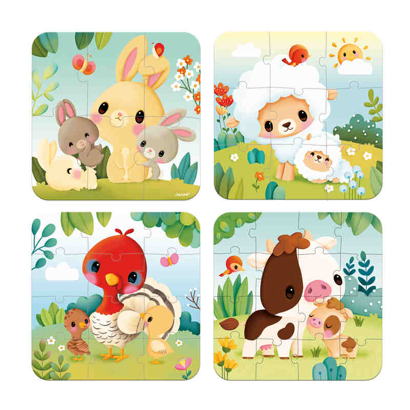 Puzzles Evolutifs Animaux Ferme Janod puzzle