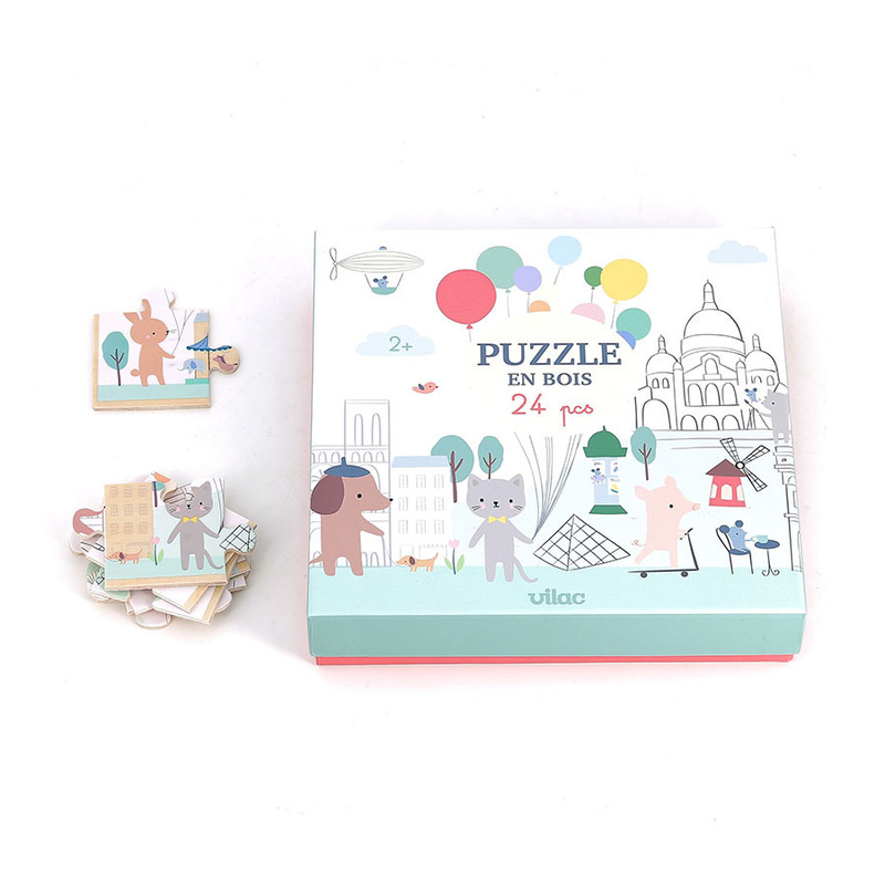 Puzzle panoramique 24 pièces Escapade à Paris Sarah Betz VILAC Produit face2