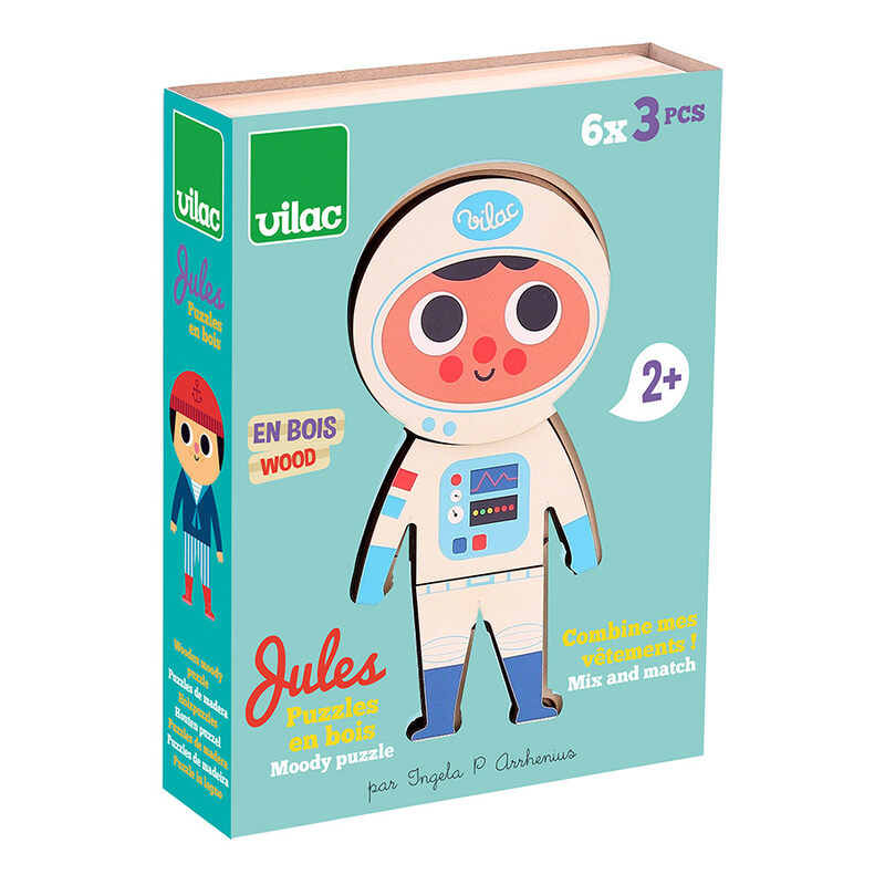 Puzzles Jules à habiller Ingela P.Arrhenius VILAC Produit face