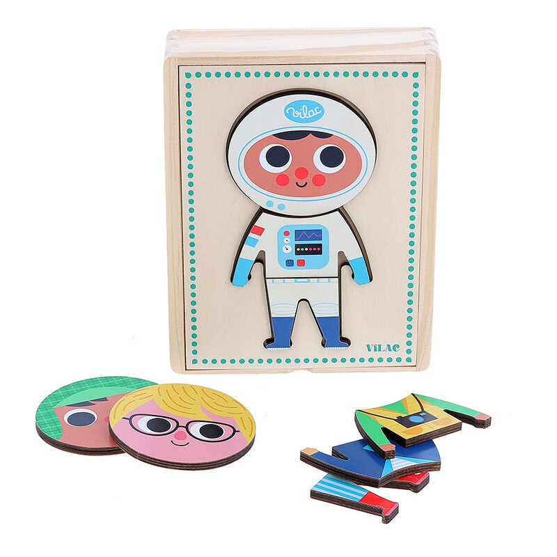 Puzzles Jules à habiller Ingela P.Arrhenius VILAC Produit face2