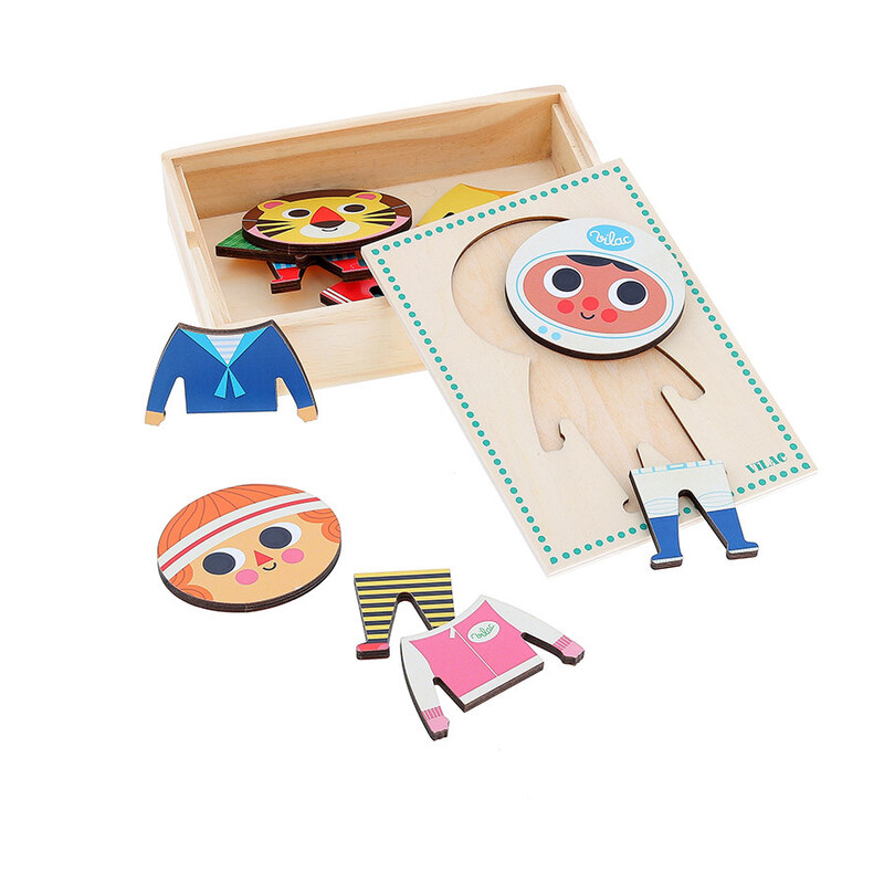 Puzzles Jules à habiller Ingela P.Arrhenius VILAC Produit face3