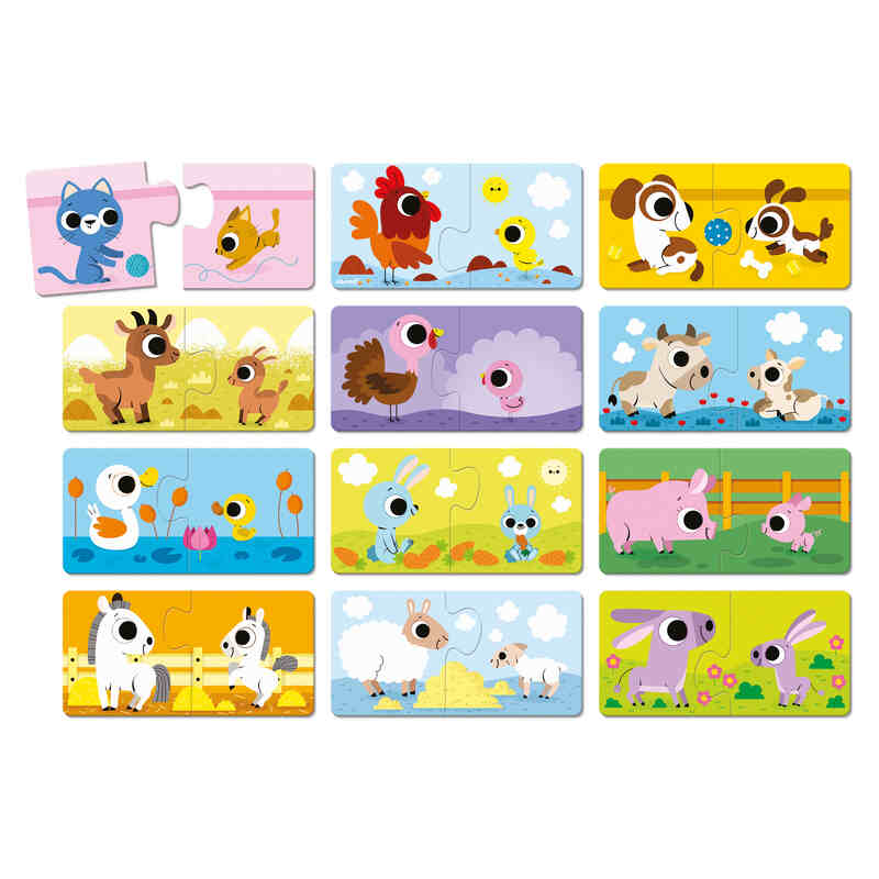 Puzzles Parents Et Bebes Animaux
Janod puzzle