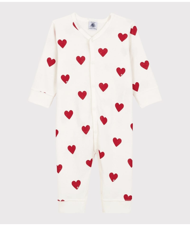 Pyjama Dors Bien Sans Pieds Coeurs Petit Bateau face