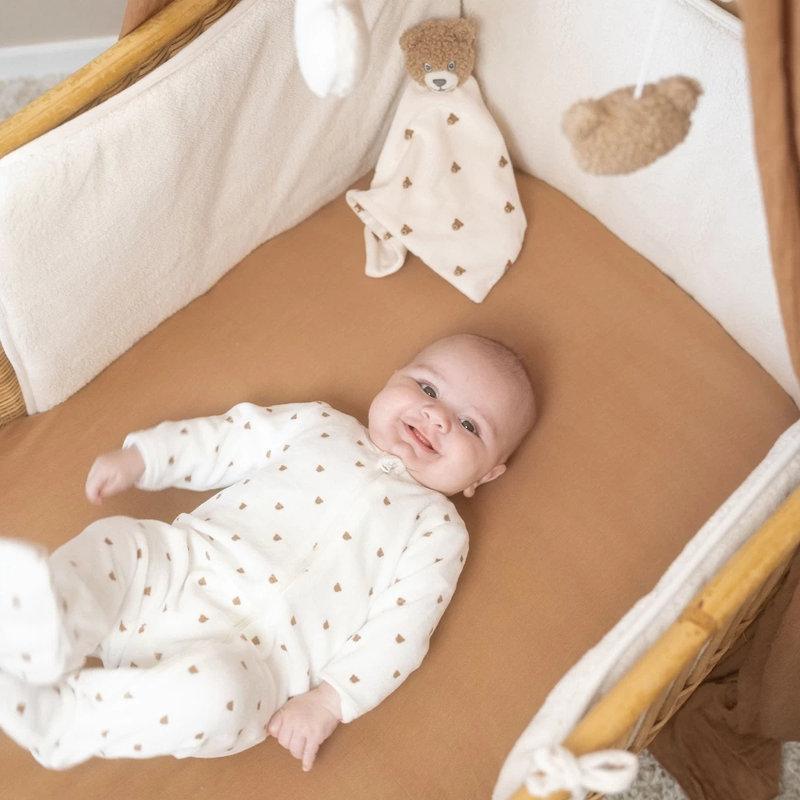 Pyjama en velours Zip Ourson Ecru / Moka TROIS KILOS SEPT6