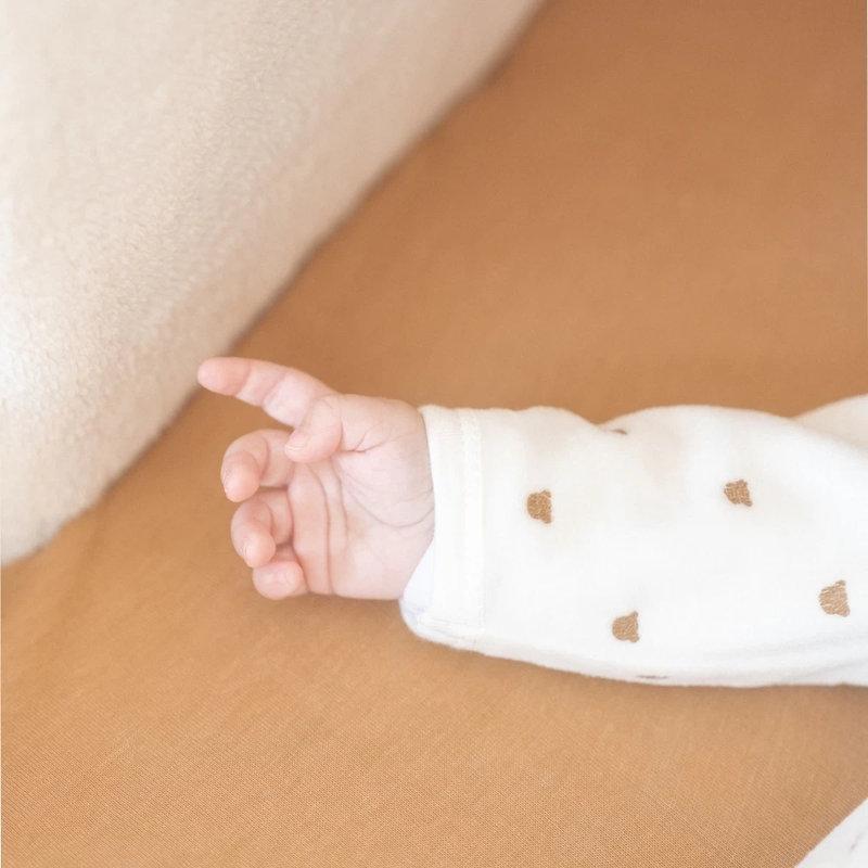 Pyjama en velours Zip Ourson Ecru / Moka TROIS KILOS SEPT4
