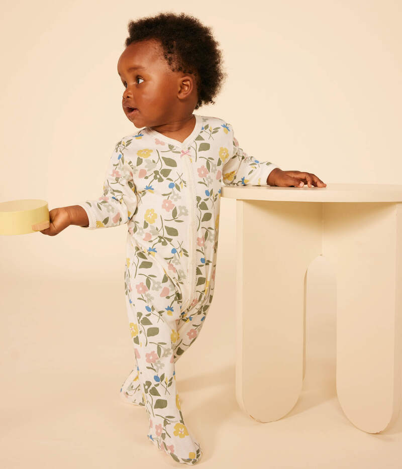 Pyjama imprimé fleurs en coton bébé Avalanche multicolor Petit Bateau lifestyle3