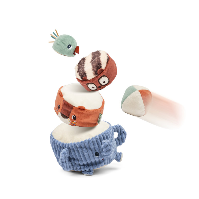 Pyramide sonore en tissu à empiler Lilliputiens lifestyle