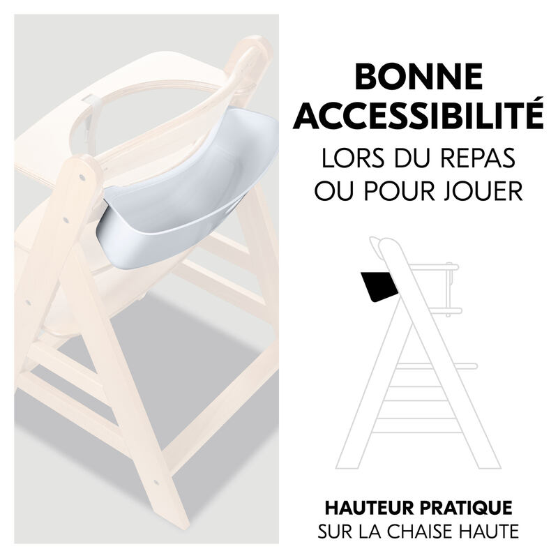 Rangement supplémentaire Highchair Box S White Hauck accessibilité