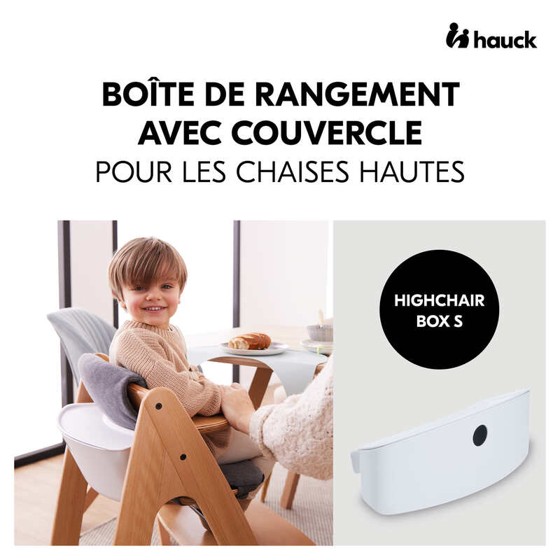 Rangement supplémentaire Highchair Box S White Hauck face