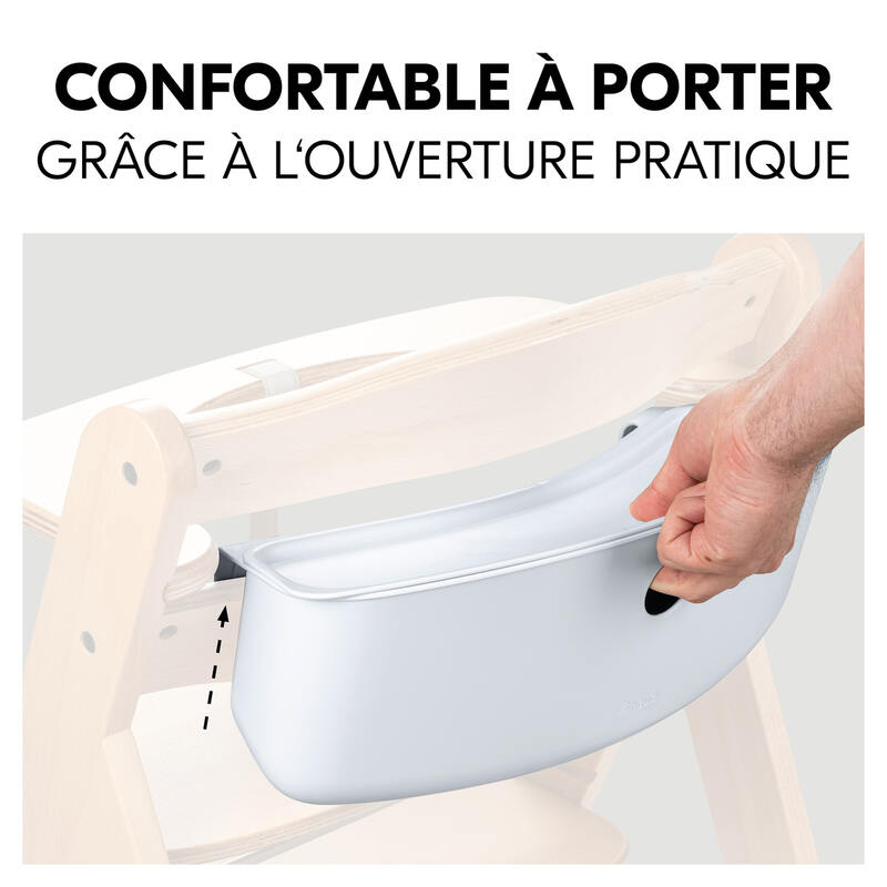 Rangement supplémentaire Highchair Box S White Hauck ouverture