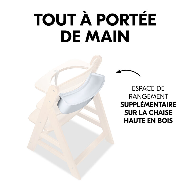 Rangement supplémentaire Highchair Box S White Hauck portee main