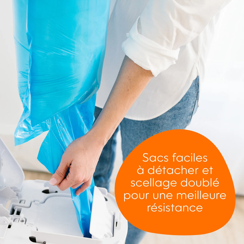 Recharge Easy roll 18 sacs pour poubelle Diaper Genie Platinum Diaper Genie sac détachable