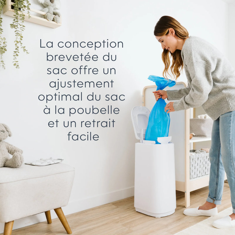 Recharge Easy roll 18 sacs pour poubelle Diaper Genie Platinum Diaper Genie ajustement sac
