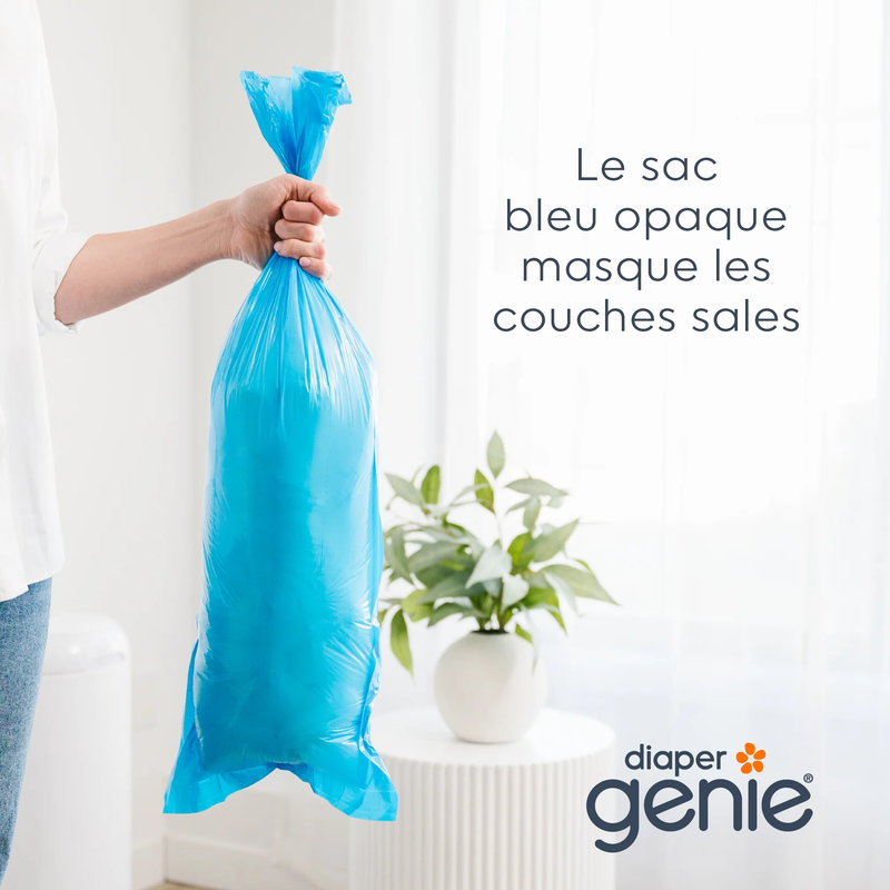 Recharge Easy roll 18 sacs pour poubelle Diaper Genie Platinum Diaper Genie sac opaque
