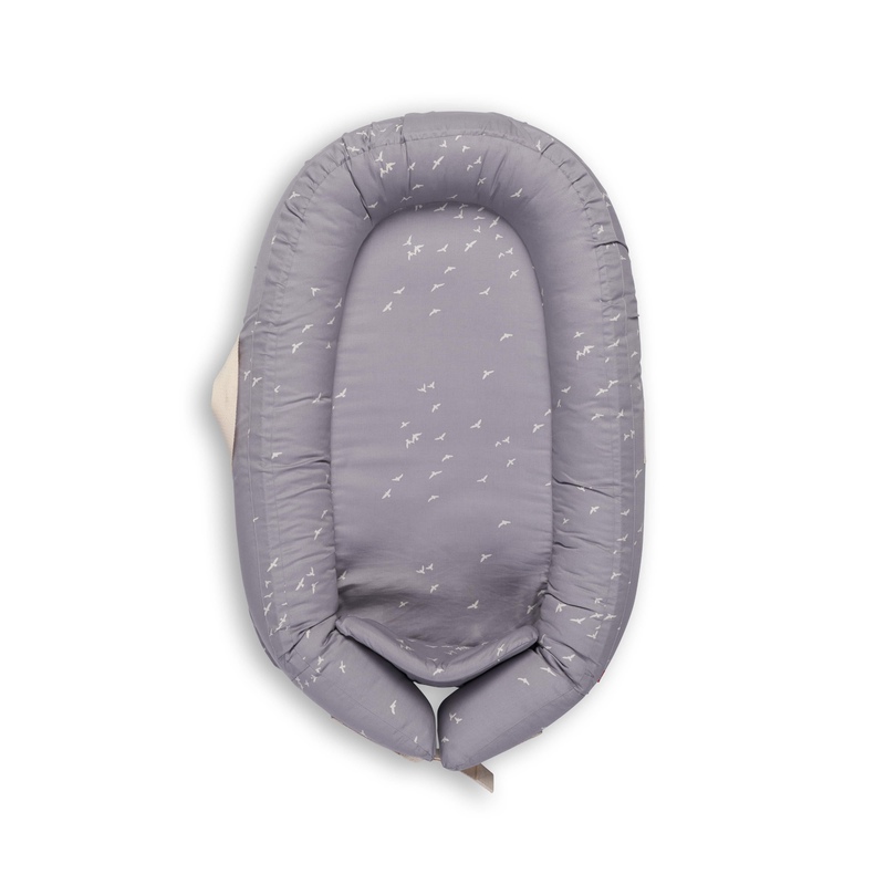 Réducteur de lit Baby Nest Premium VOKSI face gris